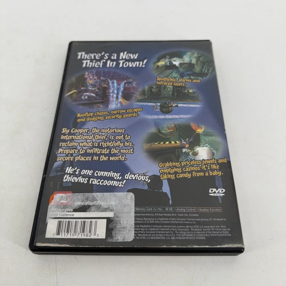 Sly Cooper & Thievious Racoonus - Sony PlayStation 2 No Manual